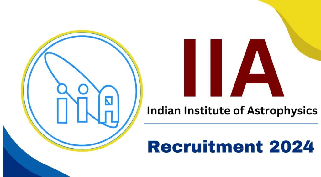 IIA Bangalore Recruitment for Engineer Trainee Posts