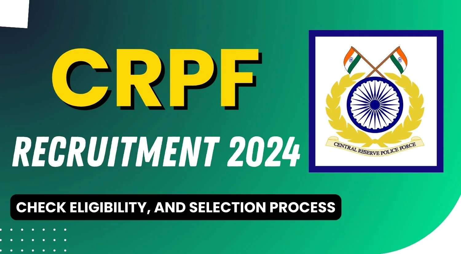 CRPF Recruitment 2024 Notification Out Check Eligibility and Selection Process