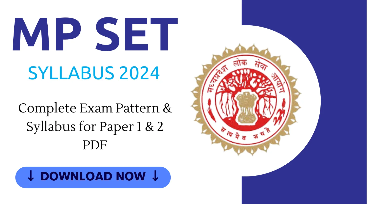 MP SET Syllabus 2024 Complete Exam Pattern Syllabus for Paper 1 2 PDF