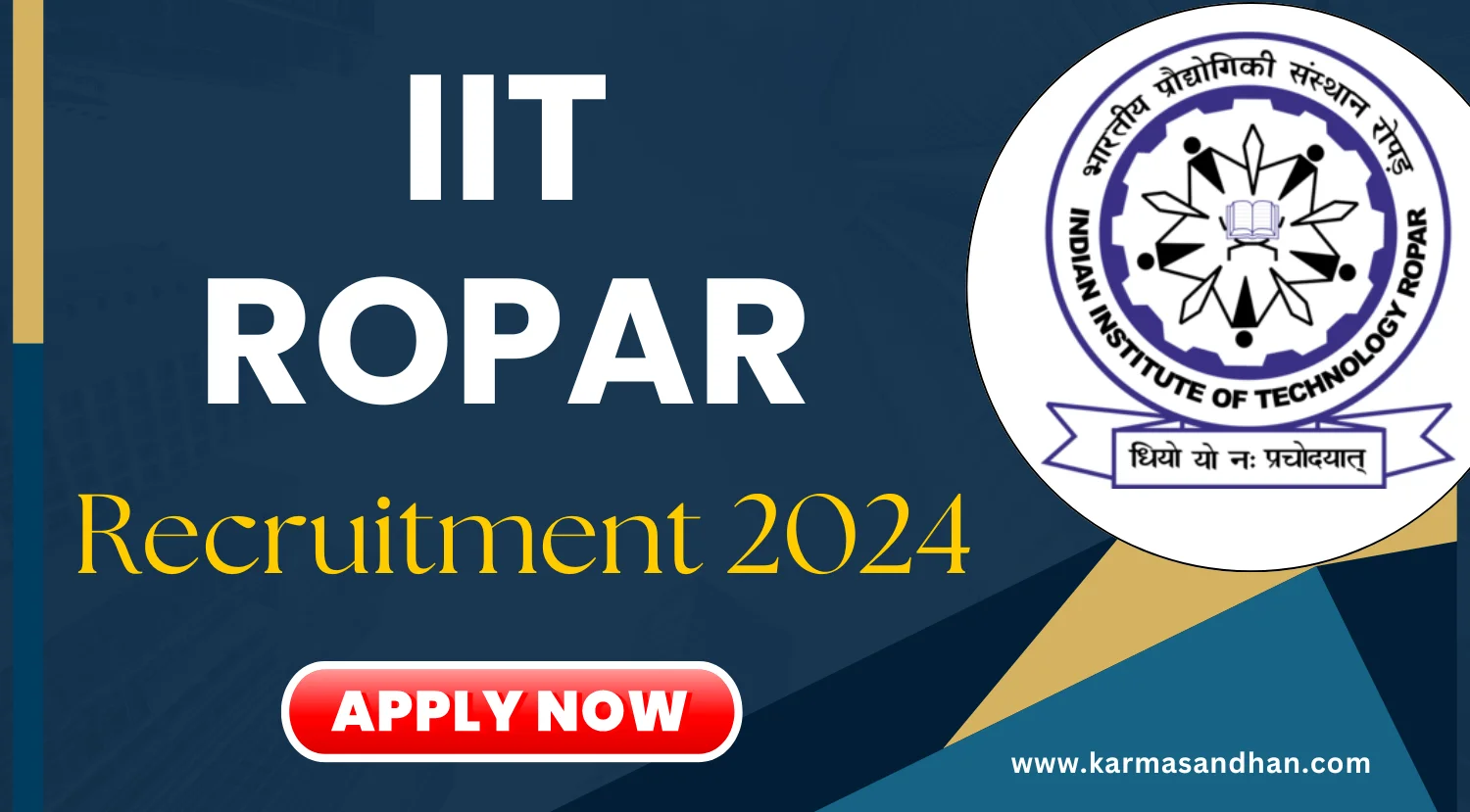 IIT Ropar Software Engineer Purchase Executive Recruitment 2024