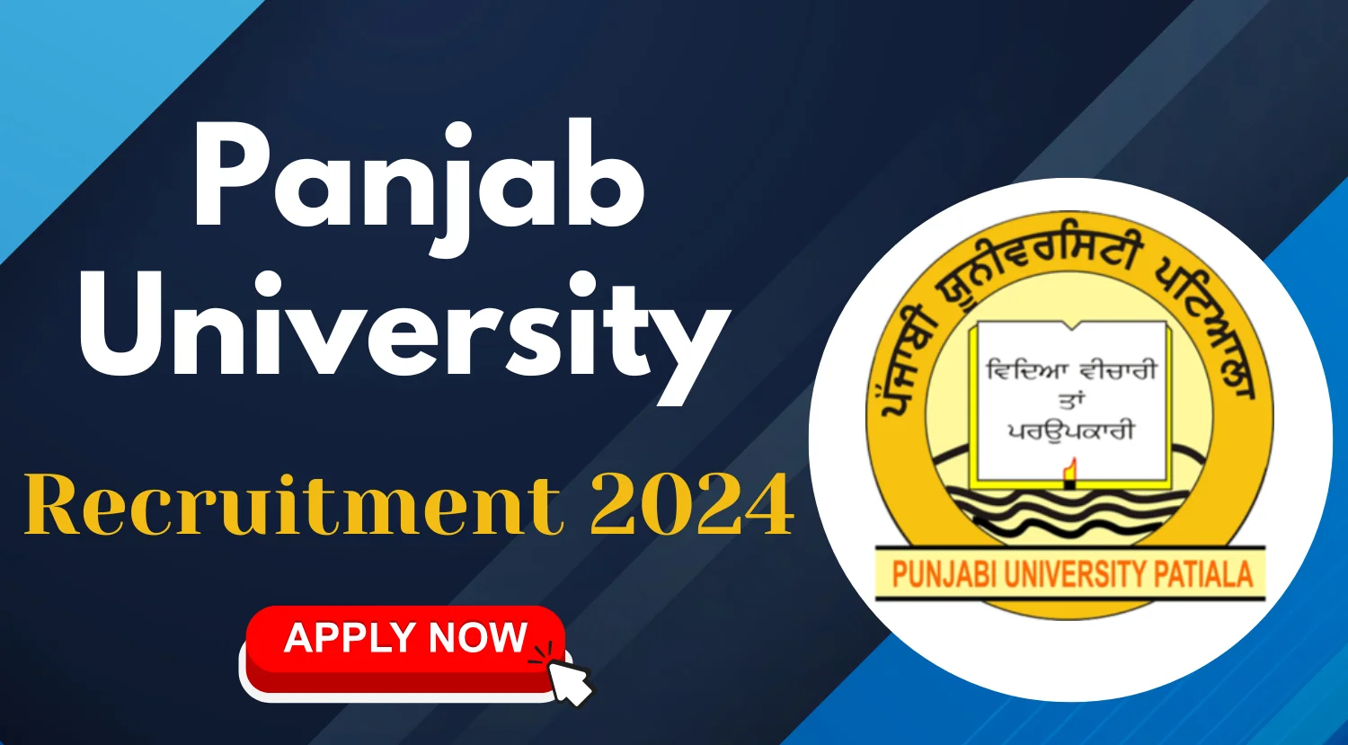 Panjab University Vice Chancellor Recruitment 2024